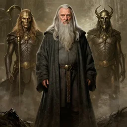 anthony hopkins as gendalf in the lord of the rings movie, full height, digital illustration, matte painting, highly detailed, hyperrealistic, 8 k, trending on artstation, v - ray, unreal engine, by rutkowski and giger and beksinski