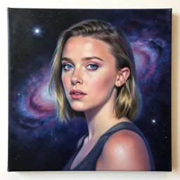 Millie Bobby Brown galaxy painting