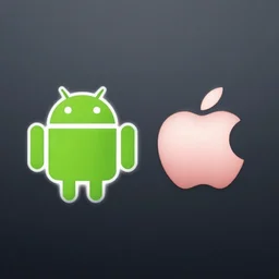android logo mixed with apple logo