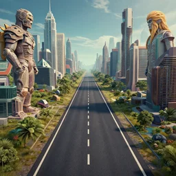 roads by artstation, deviantart, artfol, artslant artbox, cgsociety, gfxartist, artful, zatista, artpal, instagram, blendernation, frank stella, beeple, giger, kopera, zawadzki, synth - wave, hyperrealism, futurism 4 k, octane render