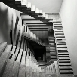illusion optical illusion by escher's staircase tricks mind games insane apophasis hyperrealism photo - realistic