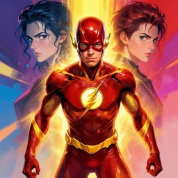 symmetry!! stunning portrait of the flash!! by victo ngai, kilian eng vibrant colors, dynamic lighting, digital art, winning award masterpiece, fantastically beautiful, illustration, aestheticly inspired by beksinski and dan mumford, trending on artstation, art by greg rutkowski, 8 k