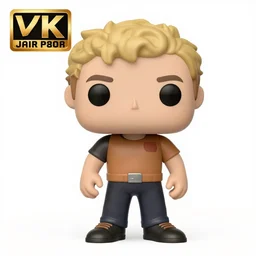 full body 3d render of Jake Paul II as a funko pop, studio lighting, white background, blender, trending on artstation, 8k, highly detailed
