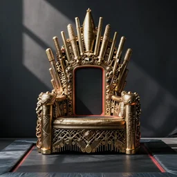 throne made of trampoline materials