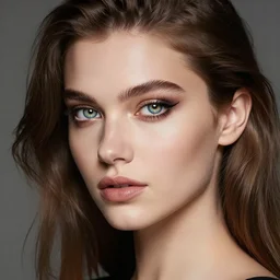 portrait photo of a gorgeous daria strokous with intricate detailed dragon eyes in the style of stefan kostic realistic sharp