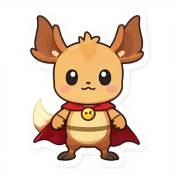 cute miss mascot exagide exagide aegislash super hero sticker art, cronobreaker, beeple game icon