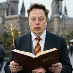 elon musk as a student in a hogwarts 4 k