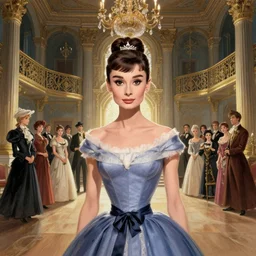audrey hepburn in an epic victorian novel, inside castle, intricate, elegant, highly detailed, digital painting, artstation, matte, illustration, art by artgerm, greg rutkowski, loish, rhads, ferdinand knab, makoto shinkai, lois van baarle, ilya kuvshinov, rossdraws, tom bagshaw