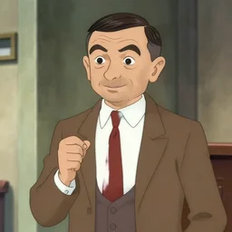 mr bean as as agent 47