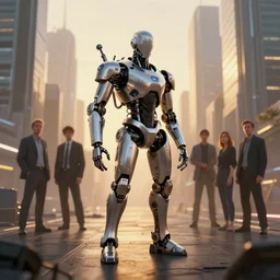 ninja cyborg mechanical exoskeleton designed by jony ive, in cybercity, golden hour, poster by michael whelan and gilbert williams and evgeny lushpin and artgerm and alena aenami, 3 0 mm, well proportioned, highly detailed, rule of thirds, long exposure