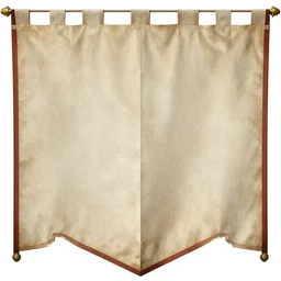 blank medieval banner wide