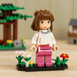 a lego set of sperited away, photography.