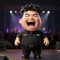 kim jong un doll screaming at bts concert octane render