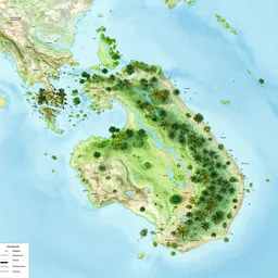 detailed island map