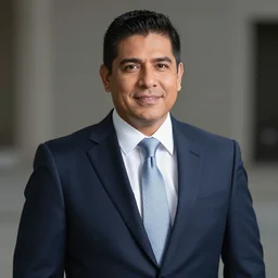 hispanic businessman in a suit