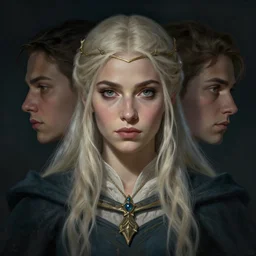 symmetrical head - on centered painted portrait, maya ali as an elden ring sorceress, matte painting concept art, official fanart behance hd artstation by jesper ejsing and rhads and lois van baarle and ilya kuvshinov and rossdraws