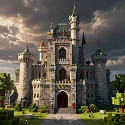 an amazing Minecraft castle
