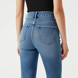 man wear a high waist jeans