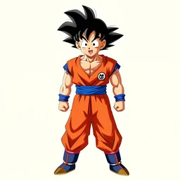 Goku wearing a skirt