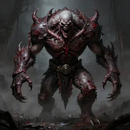 Concept Art Of The Final Boss Of A Video Game, Scary, Strong
