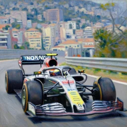 claude monet painting of the f 1 monaco gp