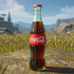 an in game screenshot of a coca cola bottle from fallout 4