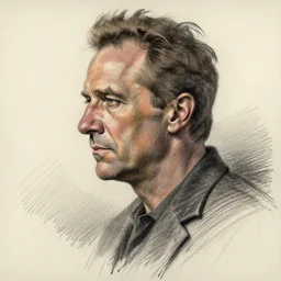 a realistic yet scraggly portrait sketch of the side profile of a stern and sophisticated bryan cranston, trending on artstation, intricate details, in the style of frank auerbach, in the style of sergio aragones, in the style of martin ansin, in the style of david aja, in the style of mattias adolfsson