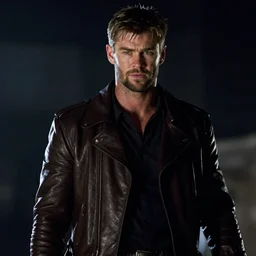 film still of Chris Hemsworth as The Terminator in The Terminator, 4k