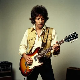 Jimy Hendrix playing by Francis Bacon