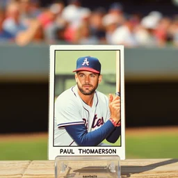 a baseball card of paul thomas anderson