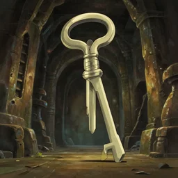 Anime key shot of ancient underground dungeon, studio Ghibli, Pixar and Disney animation, sharp, Bloom, dramatic lighting, anime key art by Greg Rutkowski