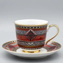 teacup, ndebele pattern, very beautiful