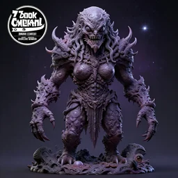 your mom is a cosmic horror by bruce brenneise and wayne haag, photorealistic digital concept art, illustration, in the style of cuphead, trending on cgsociety, trending on zbrush central, very intricate zbrush model, zbrush central contest winner