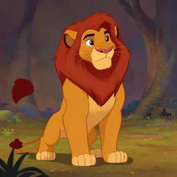 scar, usurper, the villain from the disney animated classic the lion king