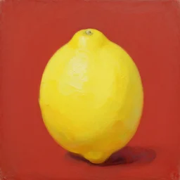 lemon demon, digital art, artstation, 4 k, 8 k, oil painting, minimalistic, renascence, warm colours, red, hd
