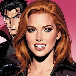 vampire : : rafeal albuquerque comic art, artgerm : : gorgeous amy adams : : sharp teeth : : symmetrical face, symmetrical eyes : : gorgeous red hair : : magic lighting : :