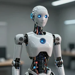 Dall-E 2 art robot feels inferior, 35mm stock photo