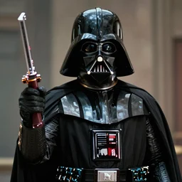A still photograph of Darth Vader starring in the movie Scarface, cinematic