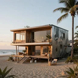 biopunk house in beach