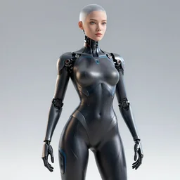 beautiful image of a human like android in a thight plugsuit, high quality, highly detailed, 4 k, drawn by wwpgi, trending on artstation, digital art, rendered in unity 3 d