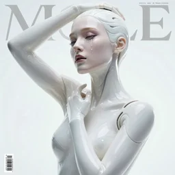 awakening, beautiful crying android! woman deity. ethereal, elegant, fantasy, blade runner, pose, photorealistic, magazine cover shot, interstellar, intricate detailed environment. ( el dia los muertos ), 8 k, hd. by terry o'neill and artgerm and greg rutkowski and alphonse mucha and loish and wlop