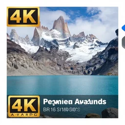 award winning photo of a patagonia lake. 4 k