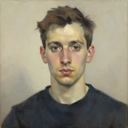 a portrait in the style of tomasz alen kopera