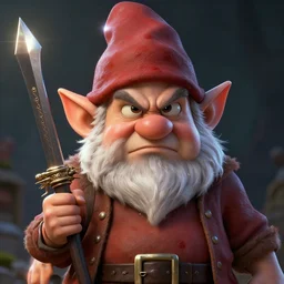 portrait angry gnome art by alessio albi 8 k ultra realistic bomb dagger lens flare atmosphere glow detailed intricate full of color