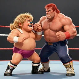 wrestlemania dwarf mr t punching hulk hogan