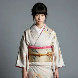 Japanese Weyes Blood wearing kimono, realistic, photo studio, HDR, 8k, trending on artstation