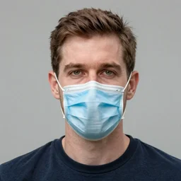 will billy wearing a covid mask made out of duck tape satire