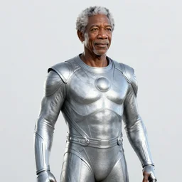 Morgan Freeman as the Silver Surfer, octane render