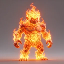 giant flaming troll, terrifying, stuning 3 d render, masterpiece, glowing aura, by donato giancola and greg rutkowski and wayne barlow and zdzisław beksinski, realistic face