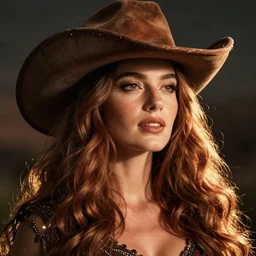 portrait of a redneck goddess detailed, cinematic photo